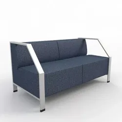 Sofa with stainless steel legs Free 3D model
