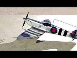 Spitfire Hf mk VII Game and Subdivision ready Free low-poly 3D model