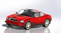 Sporty sports car Free 3D model