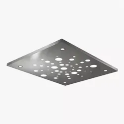Stainless steel plate Free 3D model