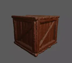 Wooden Crate 3D Print Free 3D print model