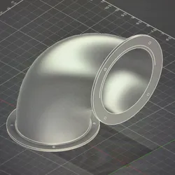3.625 ID 90° Elbow With Flanges