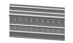 6 classical friezes for plaster and wood workings 3D print model