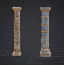 Ancient pillars 3D model