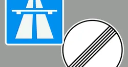 Autobahn Sign, No Speed Limit Sign