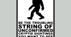 Bigfoot Cryptid Sign