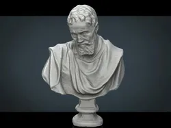 BUST of person Low-poly 3D model