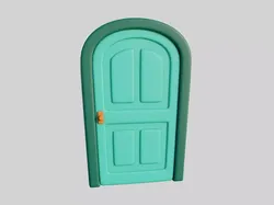 Cartoon Door 10b 3D model