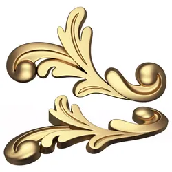 Carved Plaster Molding Decoration 029 Low-poly 3D model