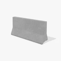 Concrete Road Barrier Low-poly 3D model
