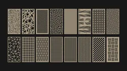 Decorative Wood Panel Set 3D model