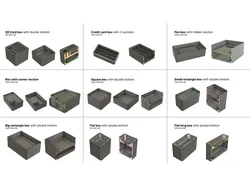 Drawer stackable boxes