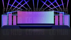 Event stage design 3D model