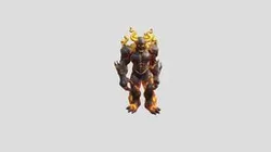 Fantasy Fire Infernal 1- Game Ready 3D Character