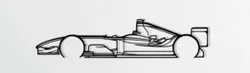 Formula 1 Racecar V2 Silhouette