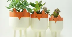 Fox Plant Pot