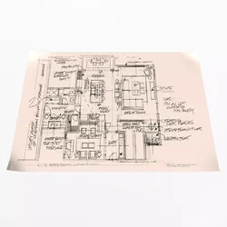House Blueprints 03 Low-poly 3D model