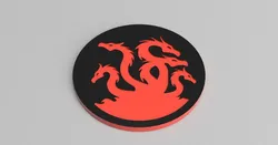 HYDRA THEMED DICE TRAY, 7 POCKETS