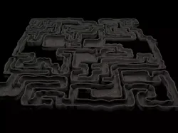 Labyrinth maze Low-poly 3D model