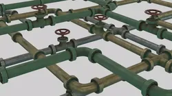 Low Poly Modular PBR Pipe Asset Collection Low-poly 3D model