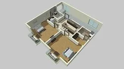 LUXURY-TWO BED APT.1160 Sq.ft