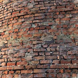 Material of an old brick wall 01 Low-poly 3D model