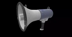 megaphone 3D model