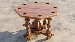 PBR Gothic style Table  Low-poly 3D model