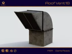 Roof Vent 18 Low-poly 3D model