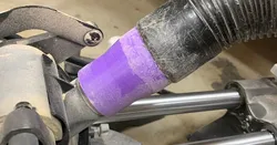 Ryobi miter saw to shopvac adaptor