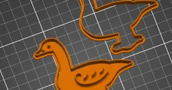Simple goose cookie Cutter