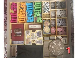 Tiletum Board Game Insert with Prospect for Silver Expansion
