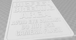 UPDATED: CAUTION - BIGFEET/BIGFOOT BREEDING AREA, SIGN
