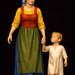 Woman with Child by the Hand