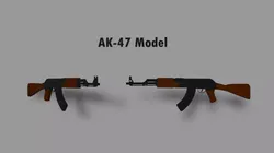 AK-47 Low Poly Free low-poly 3D model