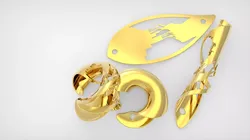 Artistic Leaf Industry Impact Silhouette Pendant - LeaF x VE Free 3D print model