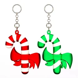 Candy Cane Christmas Keychain 02 Free 3D print model