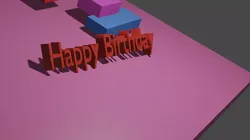 Happy Birthday animation Free 3D model
