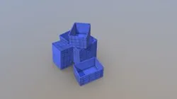 Low Poly Plastic Crates
