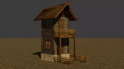 medieval house 20 Free low-poly 3D model