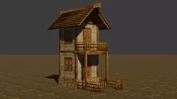 medieval house 9 Free low-poly 3D model