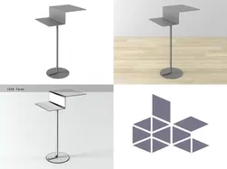Mono A design of side table Free 3D model