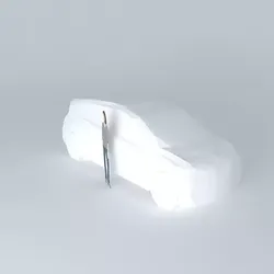 Monospace car template template NEG Free 3D model