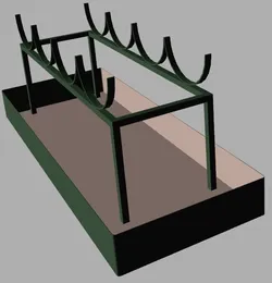 rack for oil drums Free 3D model