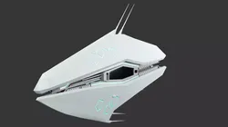 Sci-fi Star Ship Free low-poly 3D model