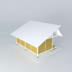 Simple house  Free 3D model