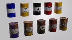 Steel barrel Free low-poly 3D model
