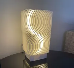 Wave Table Lamp Free 3D print model