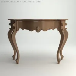 wooden console table