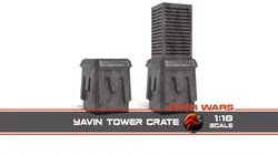 Yavin Tower Crate 1-18 scale Hasbro Kenner Free 3D print model
